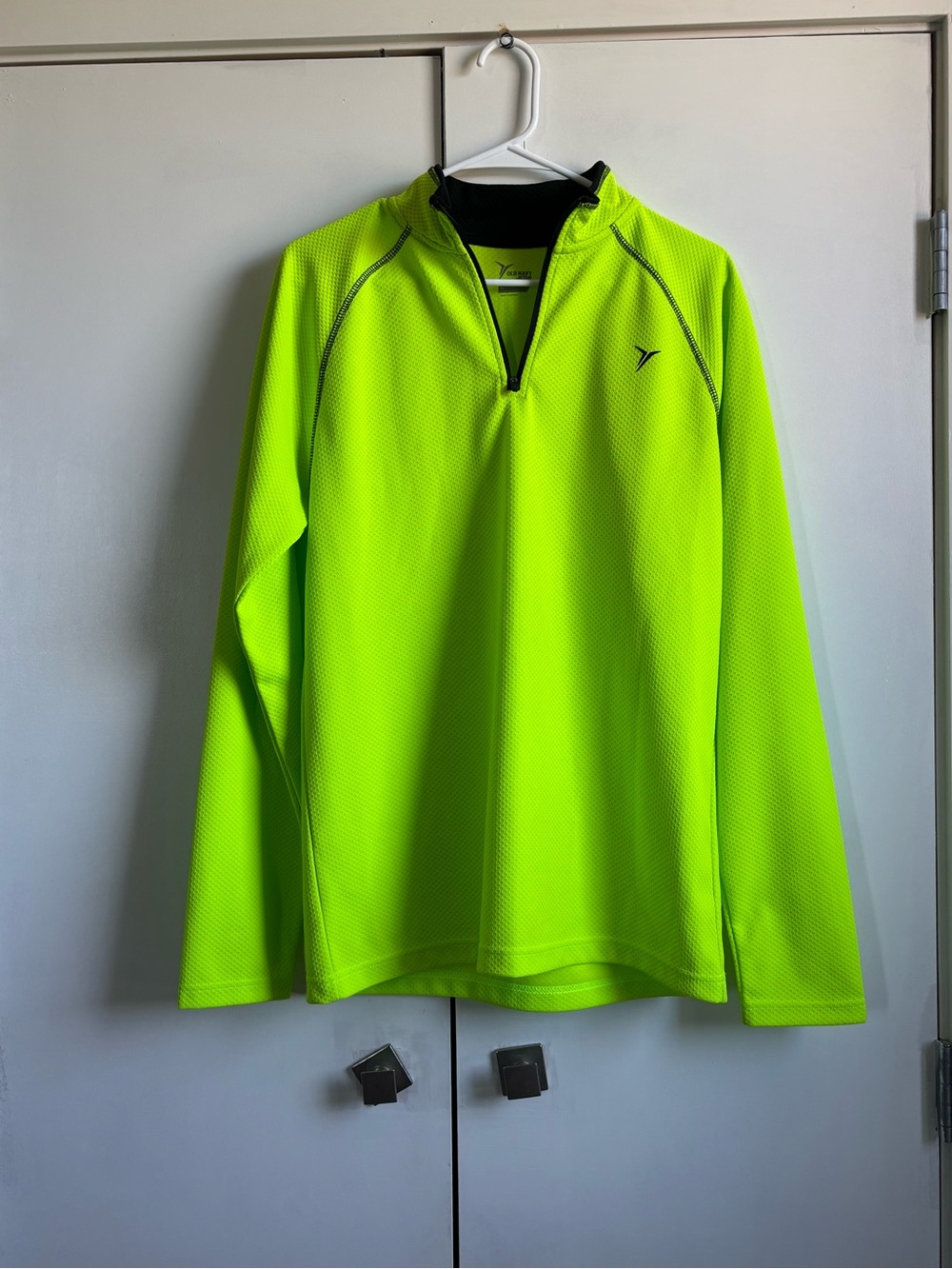 Old Navy Active Neon Yellow Quarter-Zip Pullover